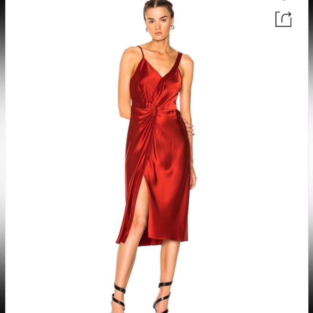 Alexander Wang NWT size 8 Silk Dress in Paprika
